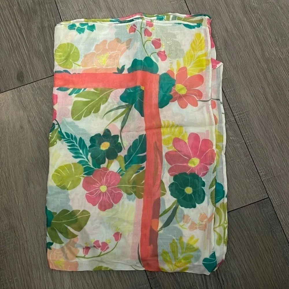 Kate Spade Floral Oblong Scarf